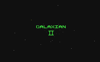 Galaxian II Title Screen